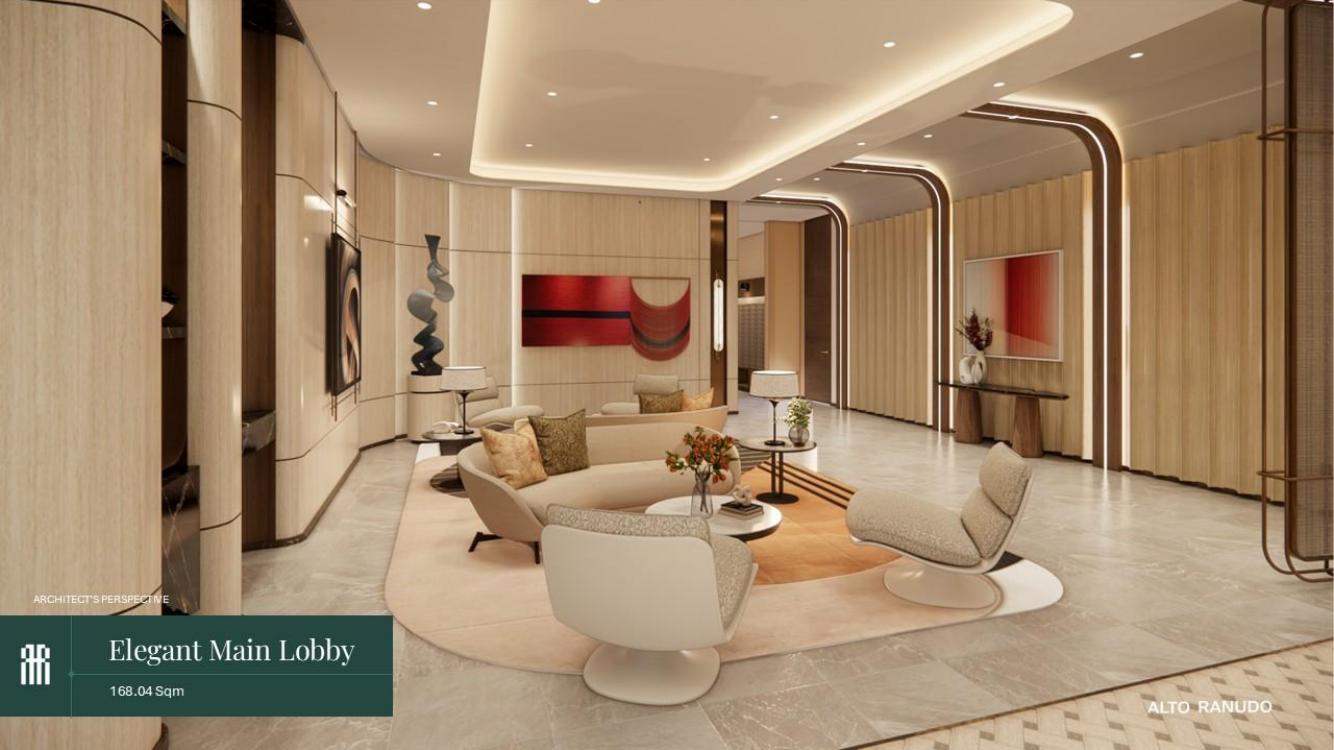 Main Lobby Lounge architectural perspective
